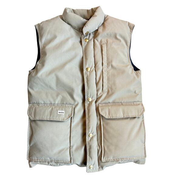 VTG SOLO 100% Goose Down Vest Wilderness Experience Puffer 1970s Size XS EUC - Picture 1 of 7